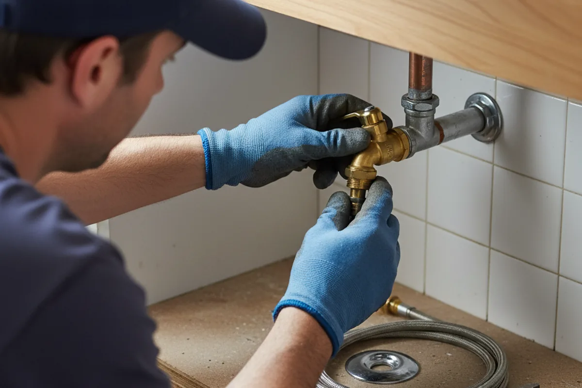 Shutoff valve and fitting work during Faucet and Fixture Repair in Fiddletown